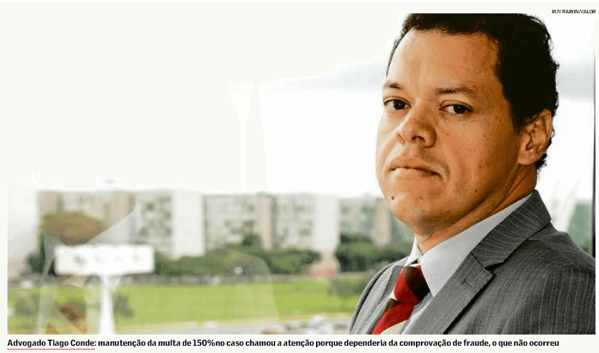 Tiago Conde fala ao Valor Econômico sobre exclusão do ICMS da base de cálculo do PIS/Confins